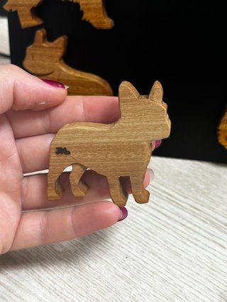 Imán de madera personalizado