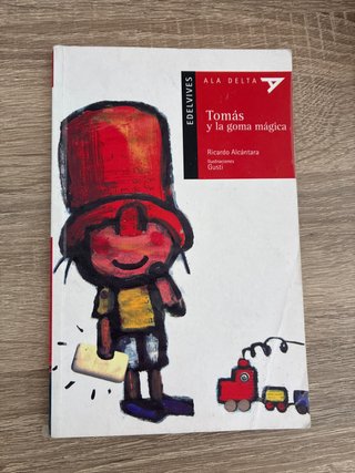 Libro; Tomás y la goma mágica.