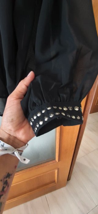 Blusa Zara Elegante Negra