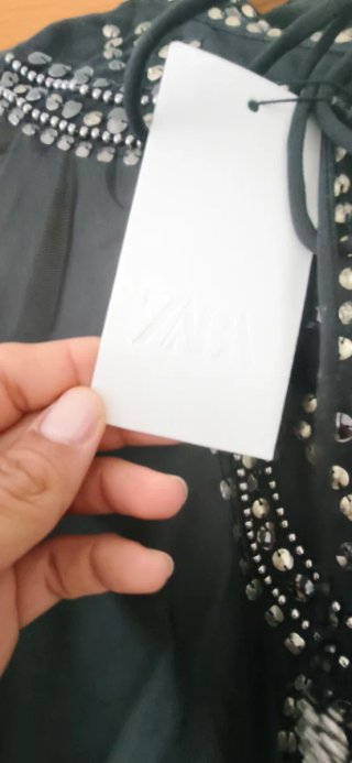 Blusa Zara Elegante Negra
