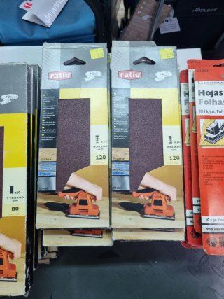 60 Paquetes de Hojas de Lija Varias