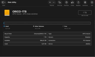 ORICO Thunderbolt 3 NVME M.2 SSD Externo