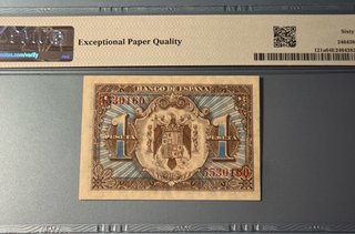 1 Peseta 1940 (ND 1941) España PMG 64 EPQ