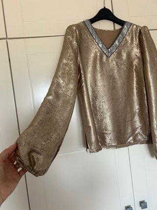 Conjunto Abba dorado y plateado