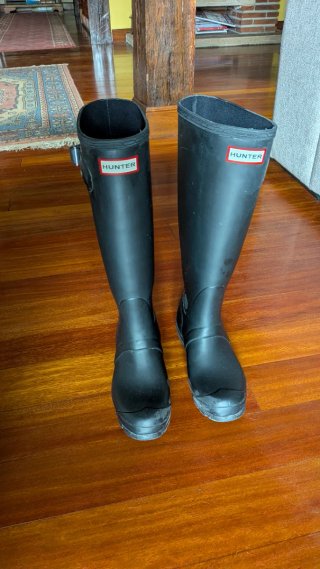 Botas de Agua Hunter Negras Talla 37