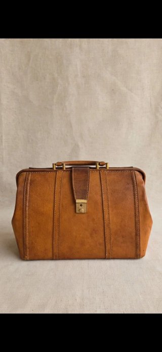 Bolso Médico Antiguo Marrón