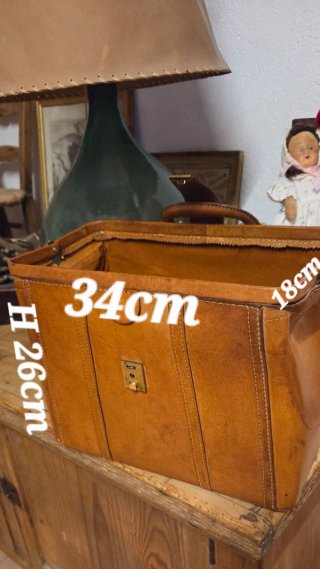 Bolso Médico Antiguo Marrón