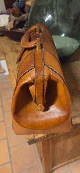 Bolso Médico Antiguo Marrón