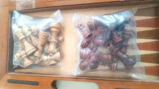 Ajedrez, Damas y Backgammon (Plegable y de madera)
