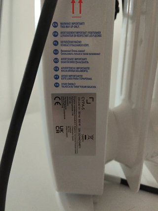Radiador bajo consumo 500W