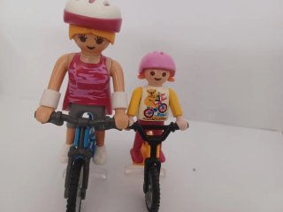 Figuras Playmobil con Bicicletas
