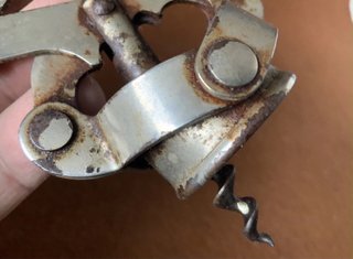 Antico cavatappi Francese Zig Zag brevettao