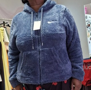 Chaqueta Nike pelo marrón talla M