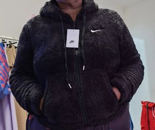 Chaqueta Nike pelo marrón talla M