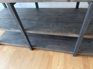 Estantería madera y metal