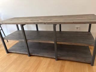 Estantería madera y metal