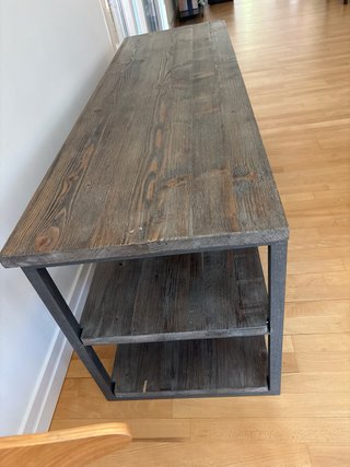 Estantería madera y metal