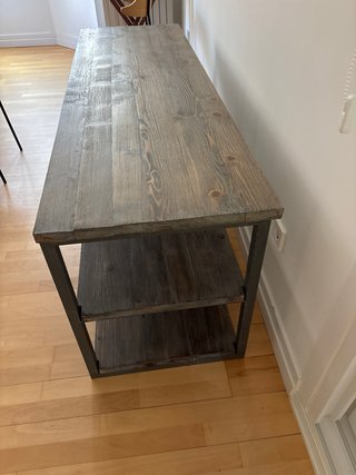Estantería madera y metal