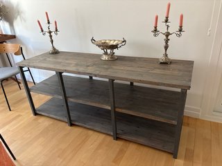 Estantería madera y metal
