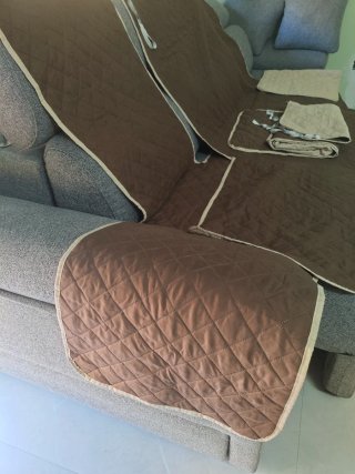 Funda protectora sofá y 2 sillones