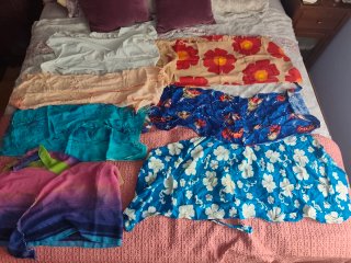 Lote Faldas Pareo Baño Pañuelo tallas S y XS