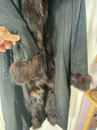 Cappotto con pelliccia donna taglia IT 42