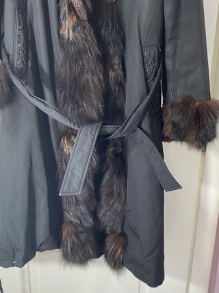 Cappotto con pelliccia donna taglia IT 42