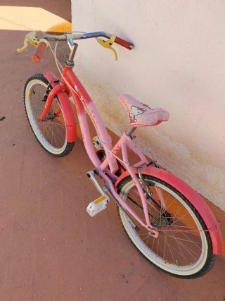 Bicicleta Infantil Hello Kitty Rosa