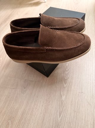 Mocasines Massimo Dutti piel marrón talla 41