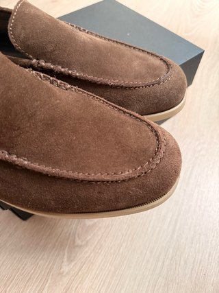Mocasines Massimo Dutti piel marrón talla 41