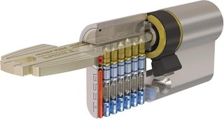 Tesa Assa Abloy T65B3050N: Cilindro europeo T60, 30 x 50 mm