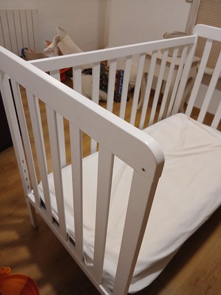 Cuna de colecho blanca