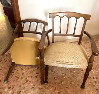 Coppia poltroncine vintage trattabili