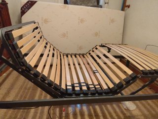 Cama articulada con colchón prácticamente nueva.
