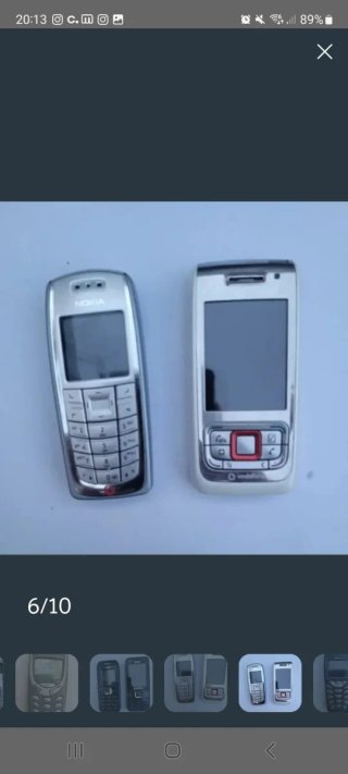 Teléfonos Nokia Negros y Plateados