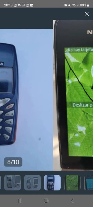 Teléfonos Nokia Negros y Plateados