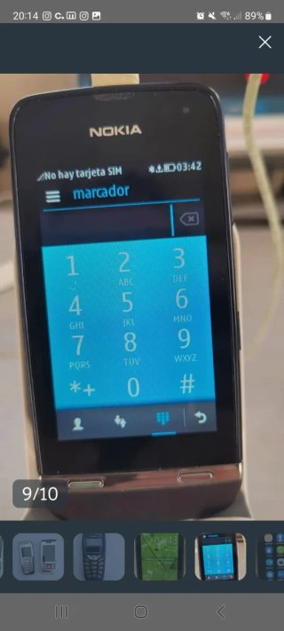 Teléfonos Nokia Negros y Plateados