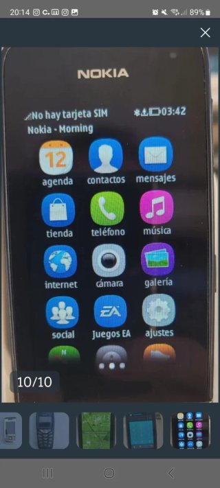 Teléfonos Nokia Negros y Plateados