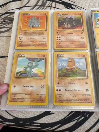 Lote Cartas Pokémon Antiguas (Clefairy, Machoke, e