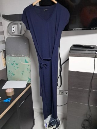 Vestido largo azul talla S