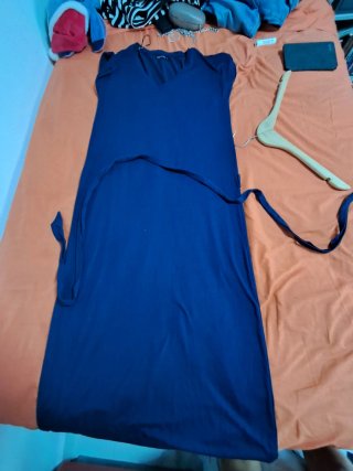 Vestido largo azul talla S