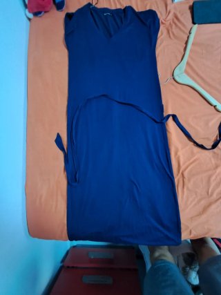 Vestido largo azul talla S