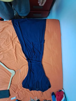Vestido largo azul talla S