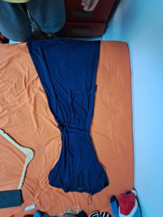 Vestido largo azul talla S