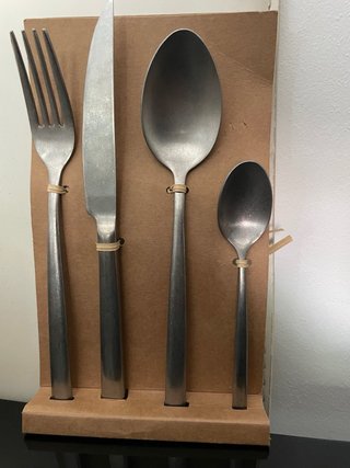 Set cubiertos acero inoxidable