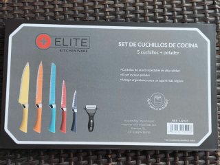 Set de 5 Cuchillos de Cocina Elite + Pelador