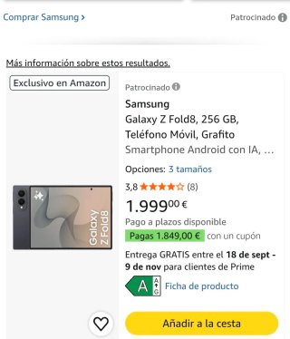 Samsung Galaxy Z Fold 8 256GB