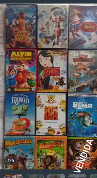 Lote de películas de animación. Liquidación