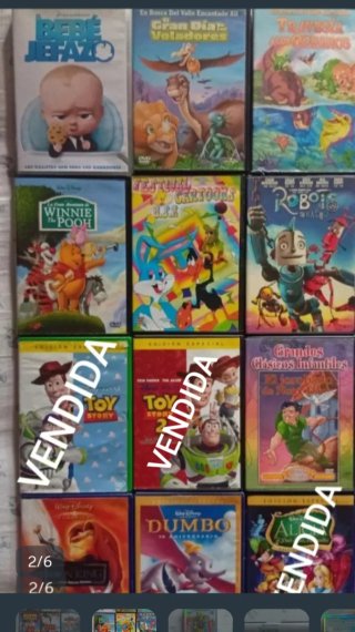 Lote de películas de animación. Liquidación