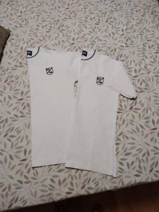 2 Camisetas Blancas Uniforme Colegio